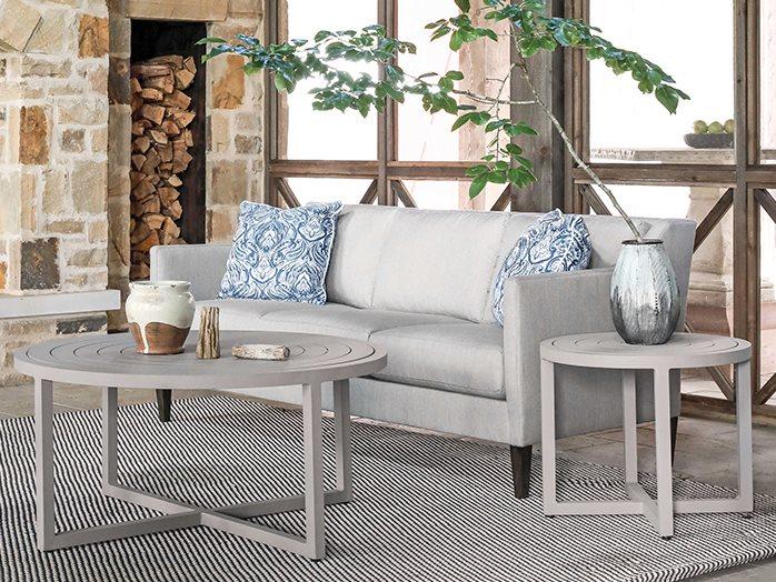 Finley Aluminum Fabric Outdoor Patio Lounge Set