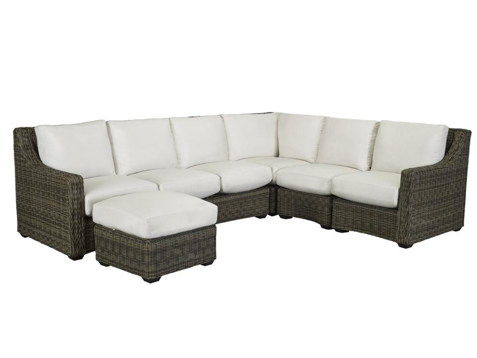 Oasis Wicker Sectional Outdoor Patio Lounge Set