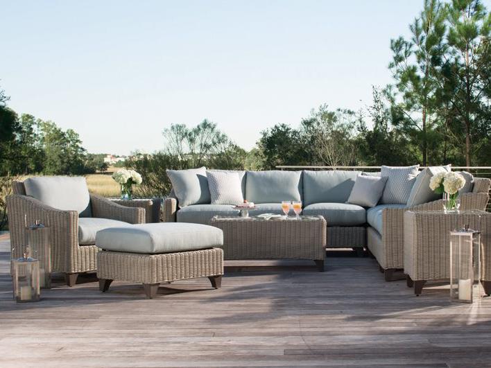 Requisite Wicker Sectional Outdoor Lounge Set