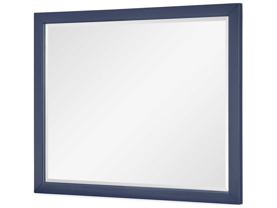 Summerland Rectangular Wall Mirror in Inkwell Blue
