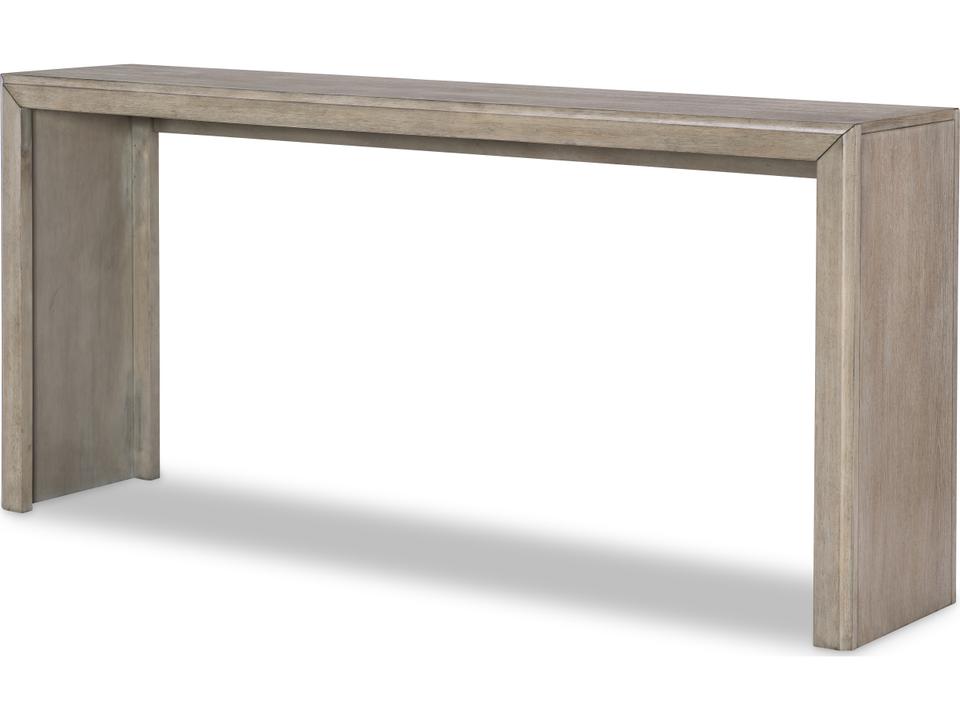 Halifax Rectangular Wood Console Table in Flax and Java