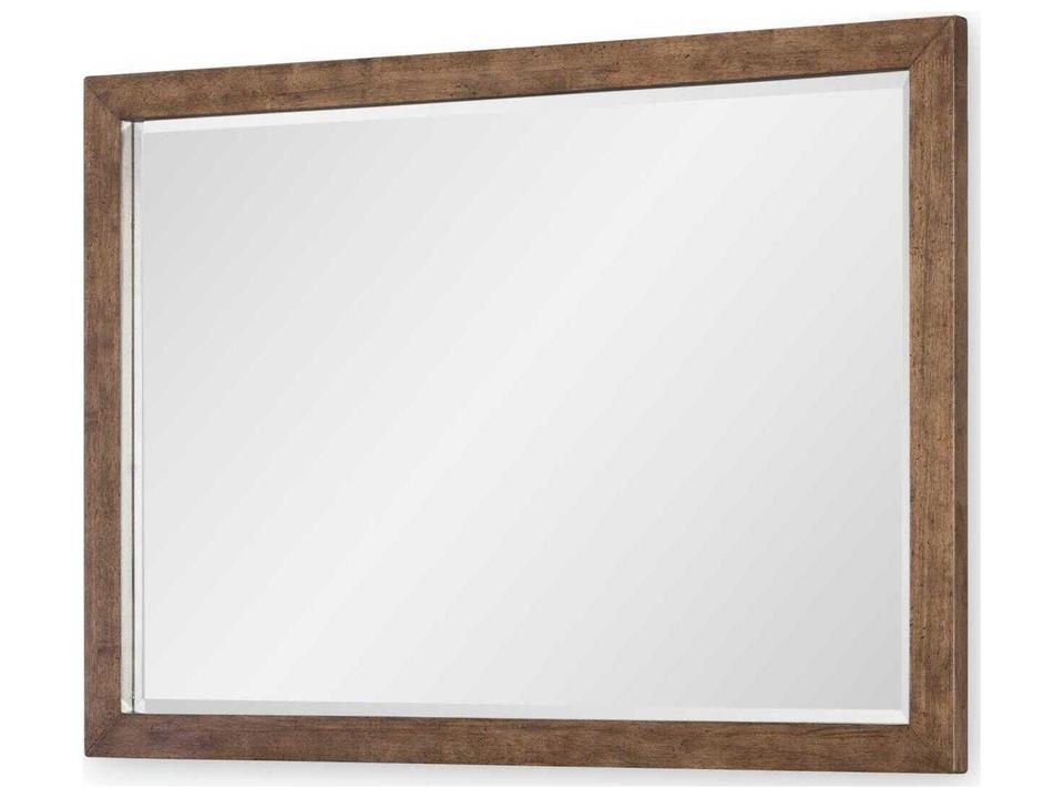 Artisans Place Rectangular Dresser Mirror Vintage Pine Ironwood Finish