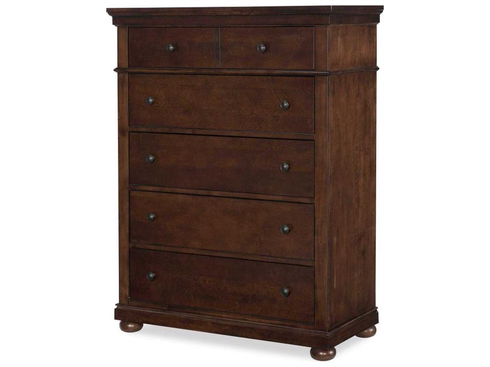 Canterbury 2.0 5-Drawer Chest in Warm Cherry Finish