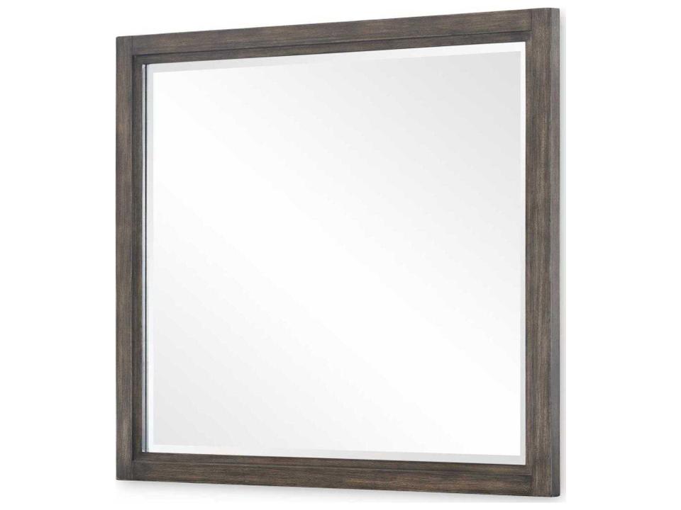 XXXs and OOOs Rectangular Dresser Mirror in Cocoa Finish