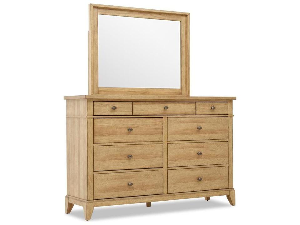 Today's Traditions Natural Hickory Dresser Mirror Rectangular