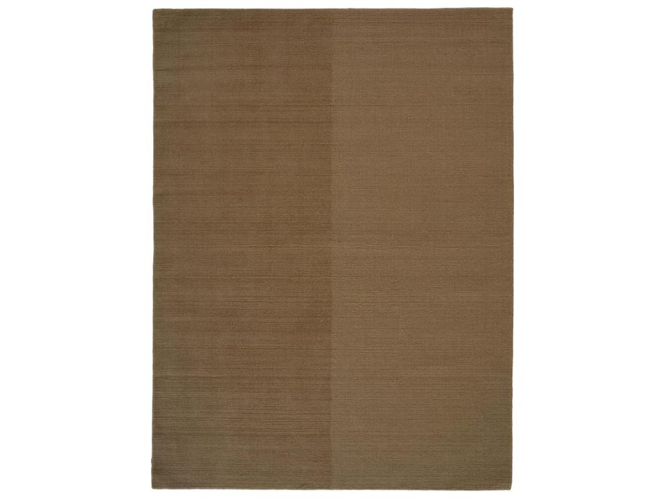 Echo Yano Loom-Knotted Wool Area Rug in Mustard