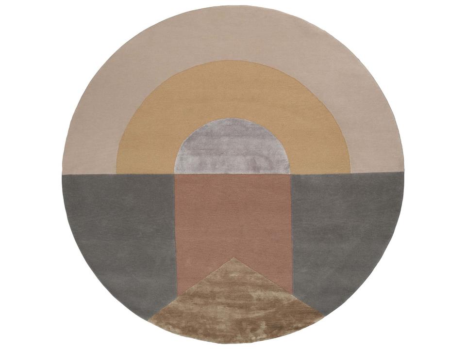 Seraphic Sun Hand-knotted Round Area Rug Combi Multi