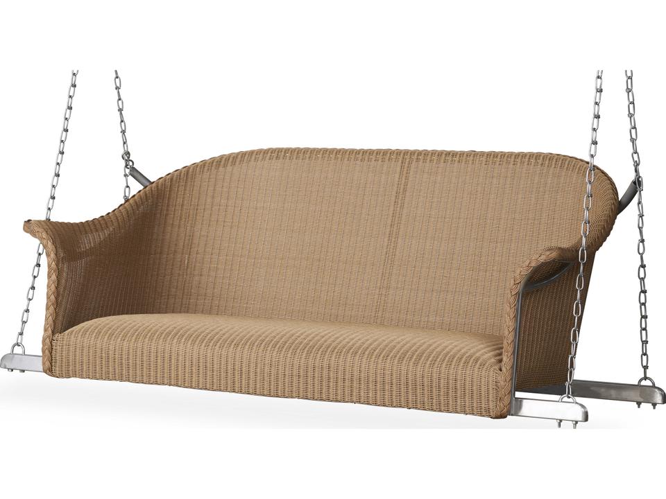 All Seasons Settee Swing with Padded Seat for Outdoor