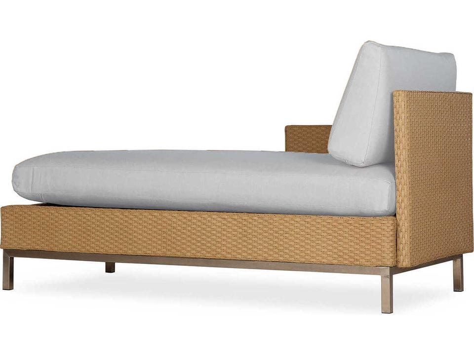 Elements Right Arm Chaise with Lloyd Loom Wicker