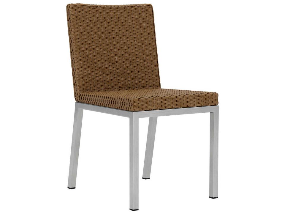 Elements Armless Lloyd Loom Wicker Dining Side Chair