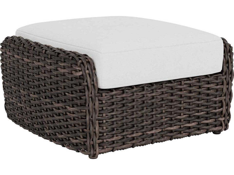 Largo Ottoman Wicker Outdoor Patio Furniture