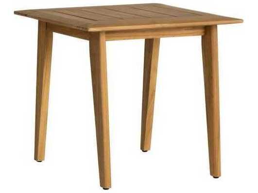 Alpine Teak Square End Table with Graphite Rope
