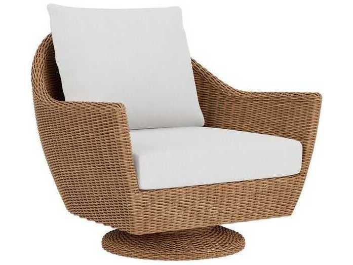 Tobago Woven Vinyl Swivel Rocker Lounge Chair