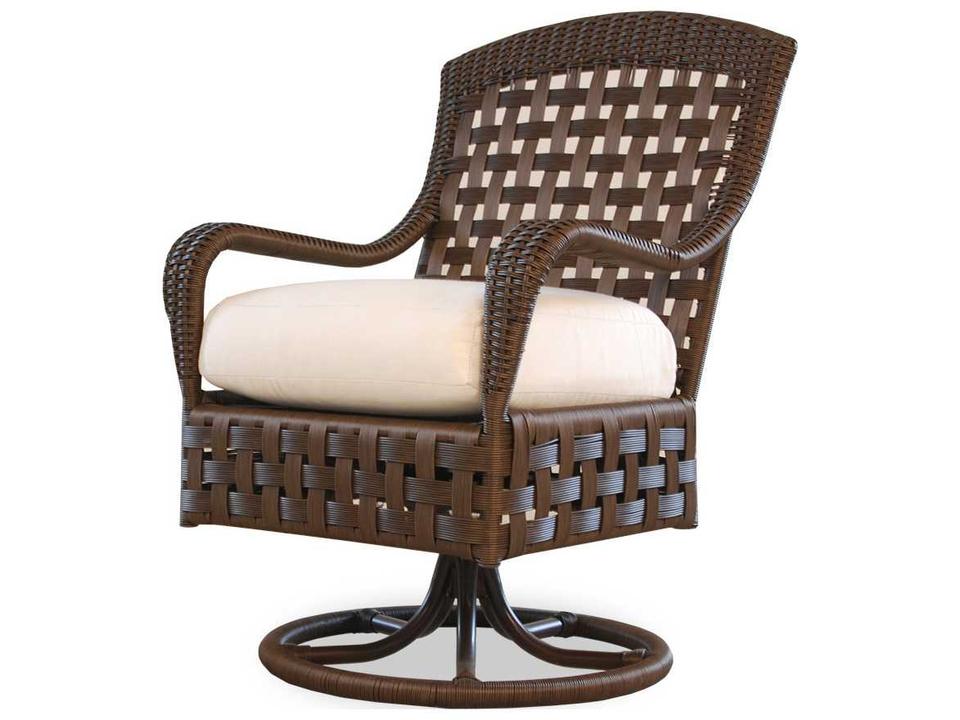 Haven Swivel Dining Arm Chair with Lloyd Loom Wicker