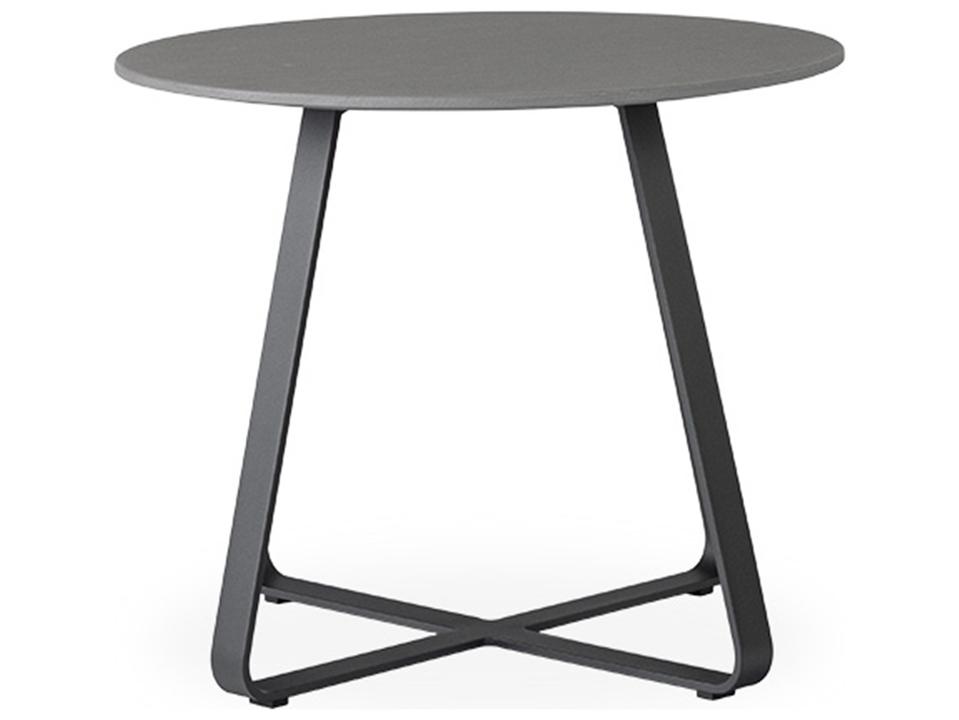 Universal Accessories 24-Inch Round Aluminum Corian Top End Table