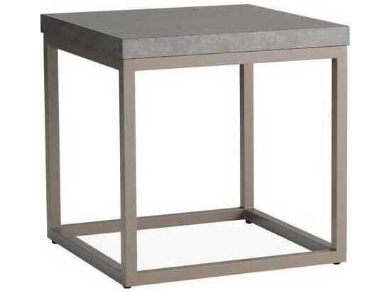 Universal Accessories Square End Table with Gray Ceramic Top