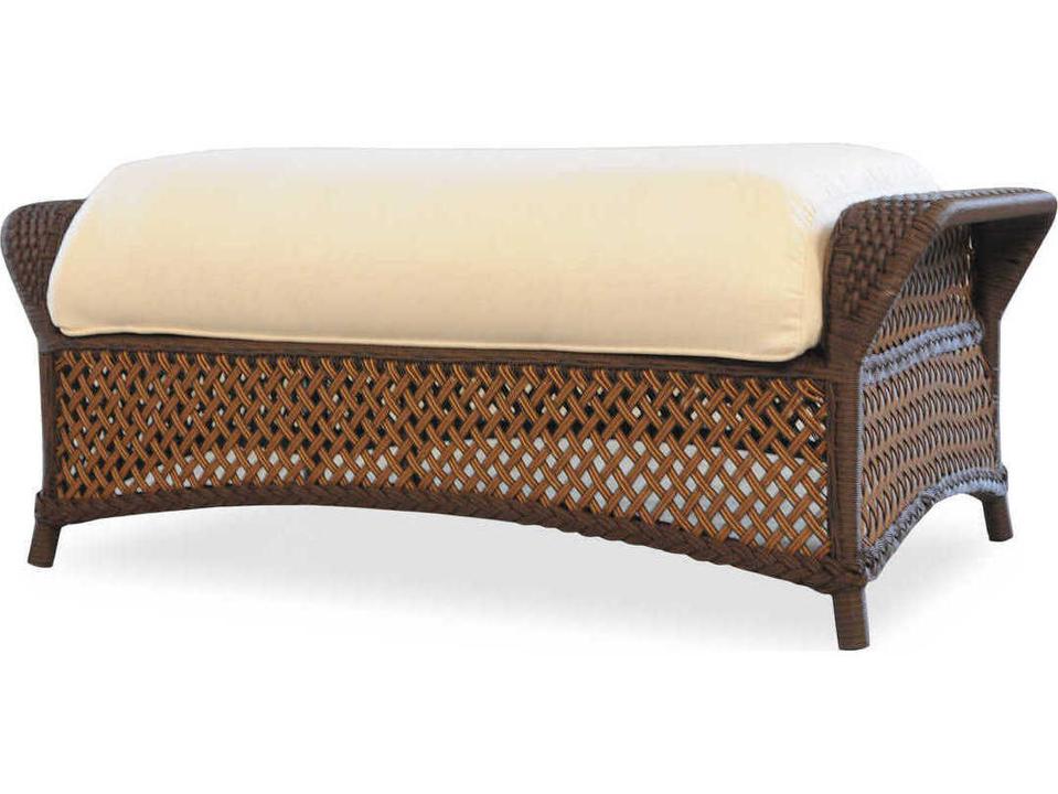 Grand Traverse Large Woven Vinyl Ottoman