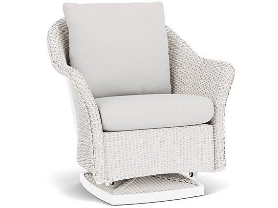 Weekend Retreat Wicker Swivel Glider Lounge Chair