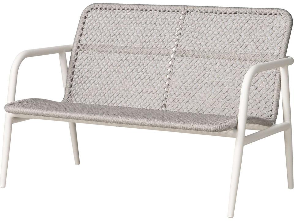 Burano Outdoor Aluminum Rope Loveseat