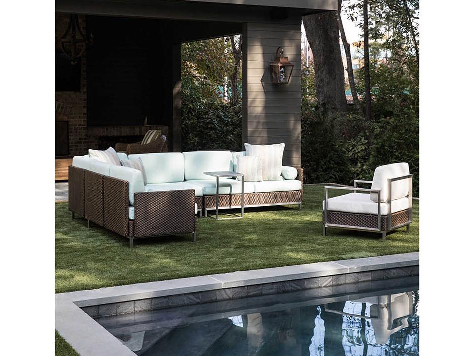 Elements Steel Wicker Sectional Outdoor Patio Lounge Set