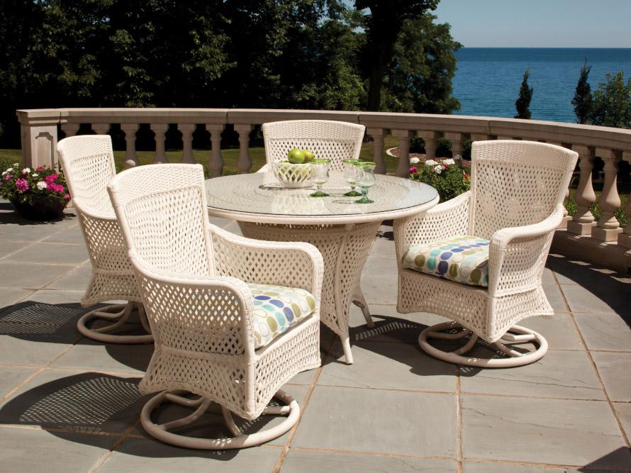 Grand Traverse Wicker Cushion Outdoor Patio Lounge Set