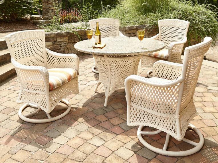 Grand Traverse Wicker Cushion Outdoor Patio Lounge Set