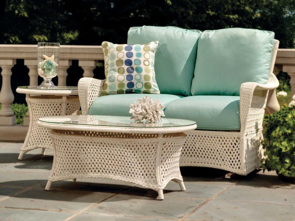 Grand Traverse Wicker Loveseat Set