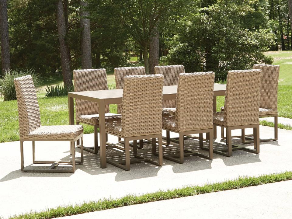 Milan Wicker Patio Dining Set