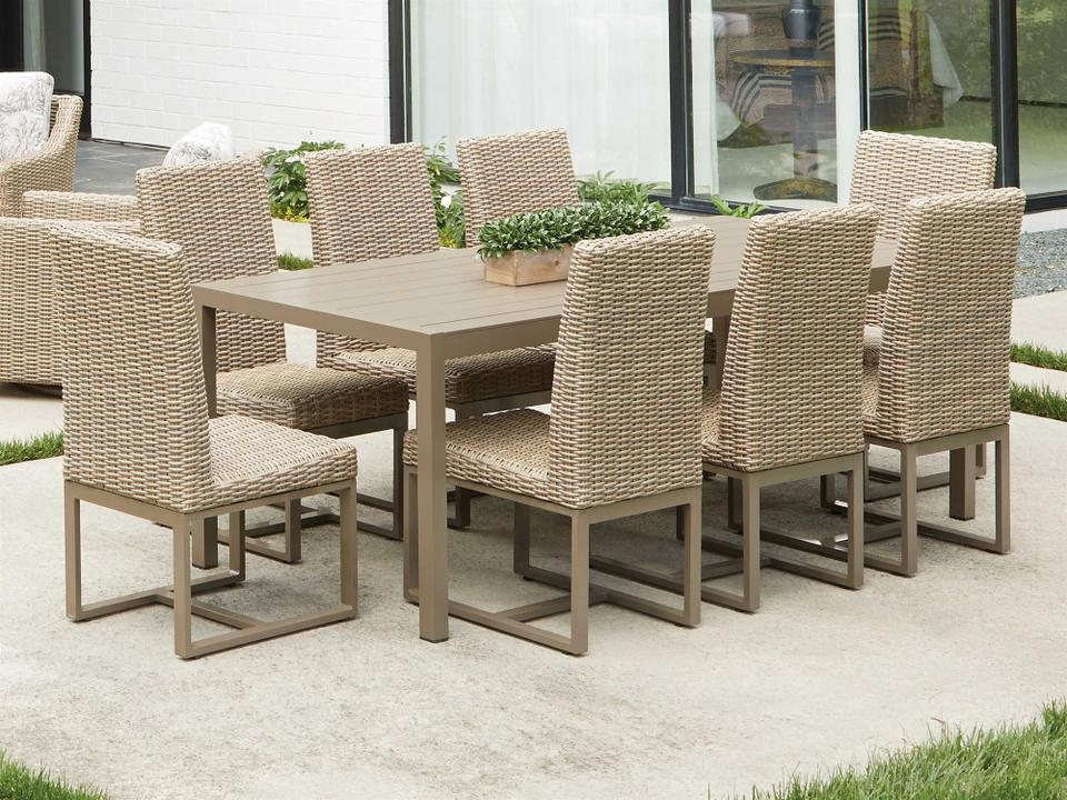 Milan Wicker Outdoor Dining Set