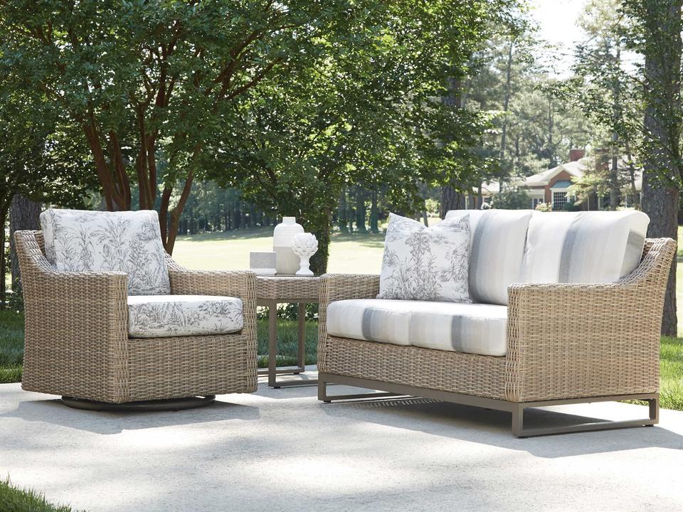 Milan Wicker Patio Lounge Set