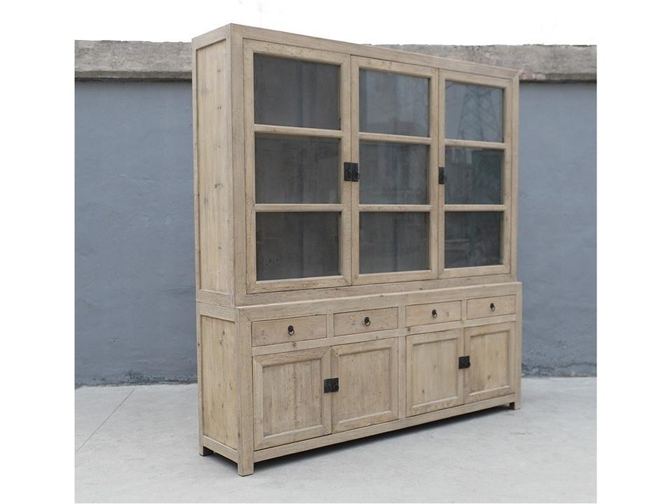 Amalfi Three Door Glass Display Cabinet Set of 2