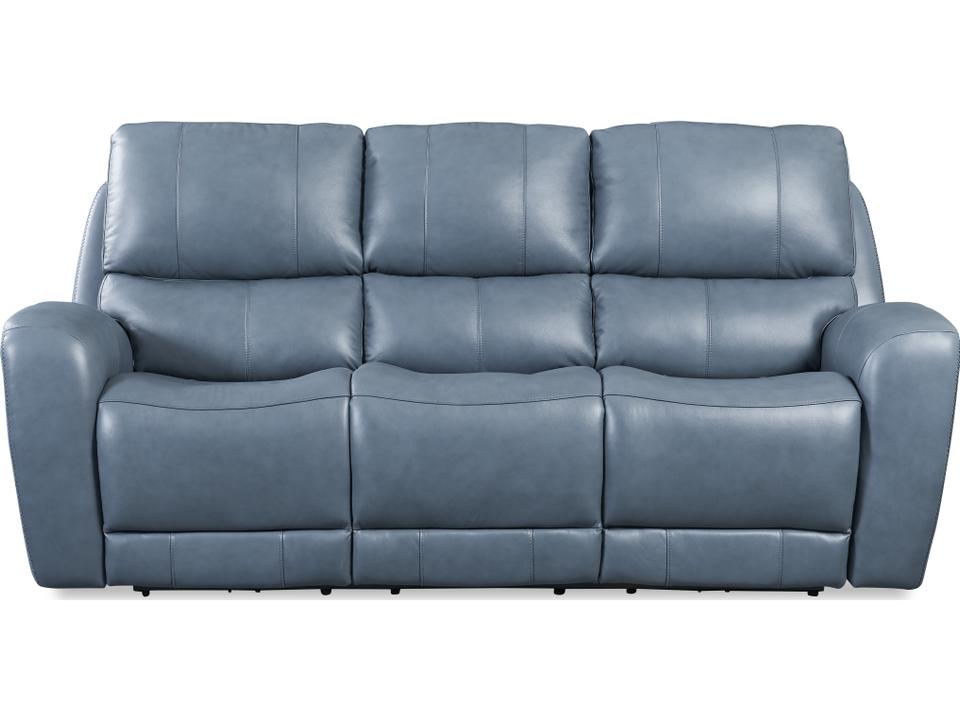 Bel Air Power Reclining Sofa with Power Headrest in Persian Blue