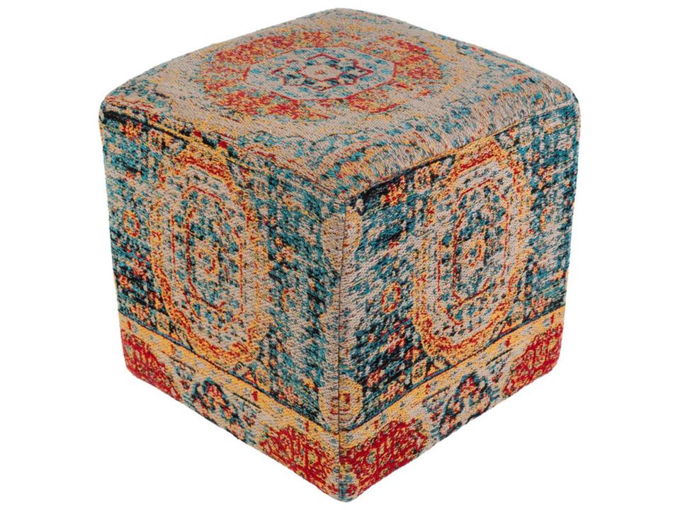 Amsterdam Black Upholstered Ottoman