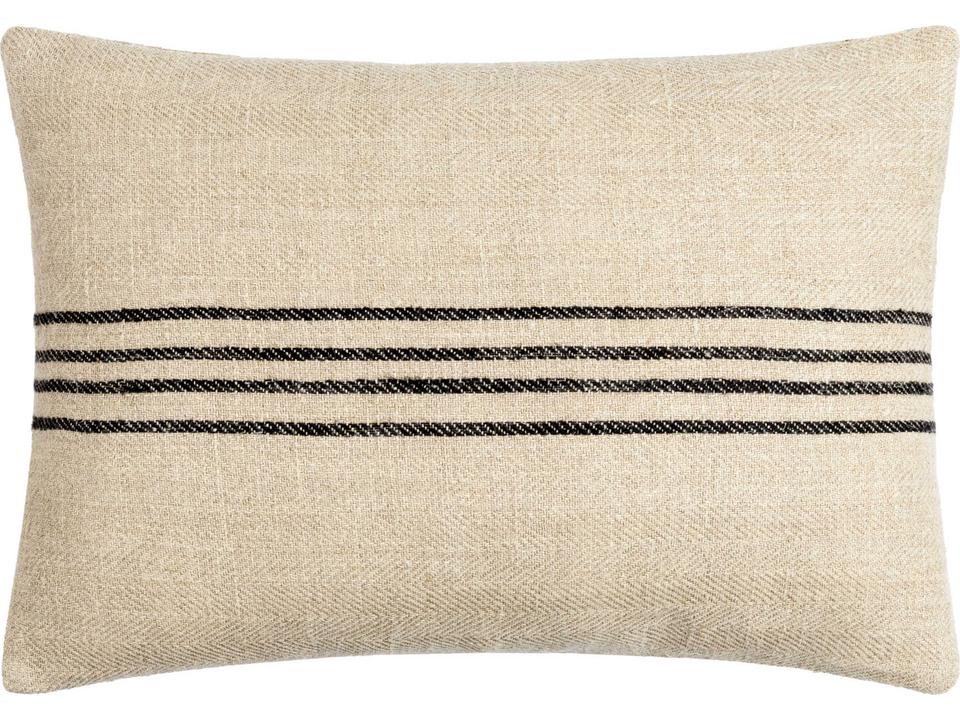 Becki Owens Brett 20-Inch Striped Decorative Pillow in Linen and Cotton