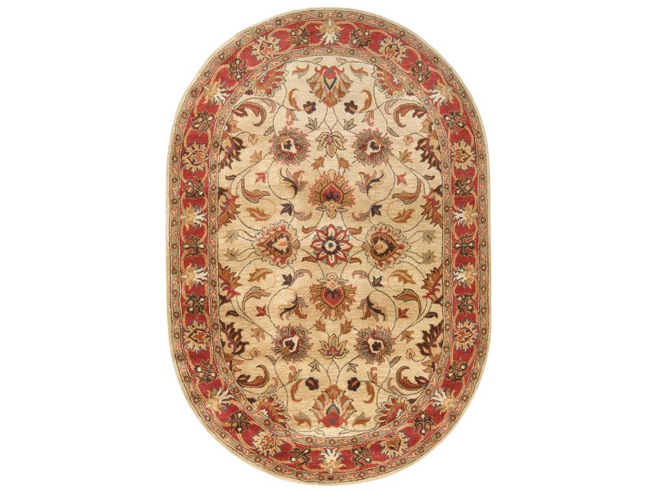 Caesar Floral Hand Tufted Wool Area Rug
