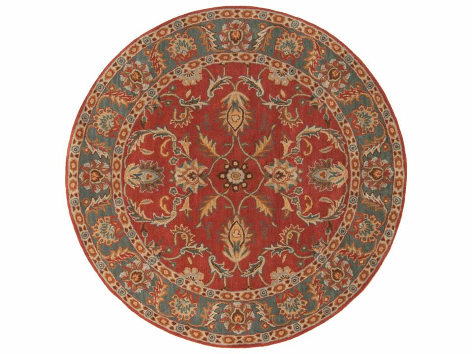 Caesar Floral Area Rug Traditional Hand Tufted Wool