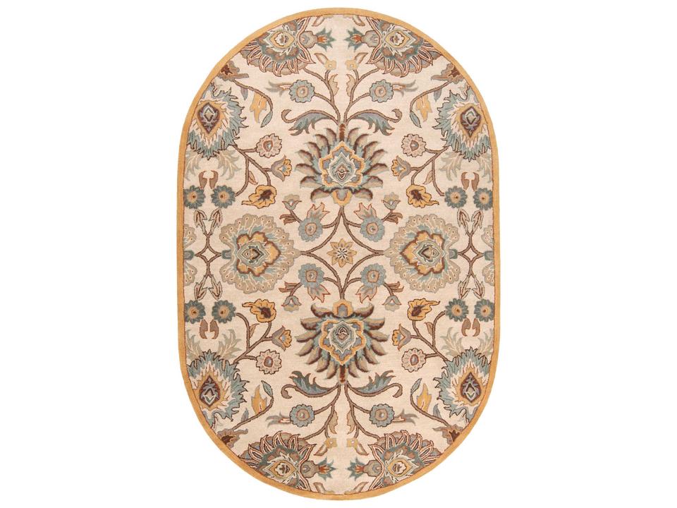 Caesar Traditional Floral Hand Tufted Wool Area Rug