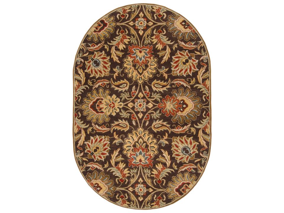 Caesar Floral Oval Area Rug