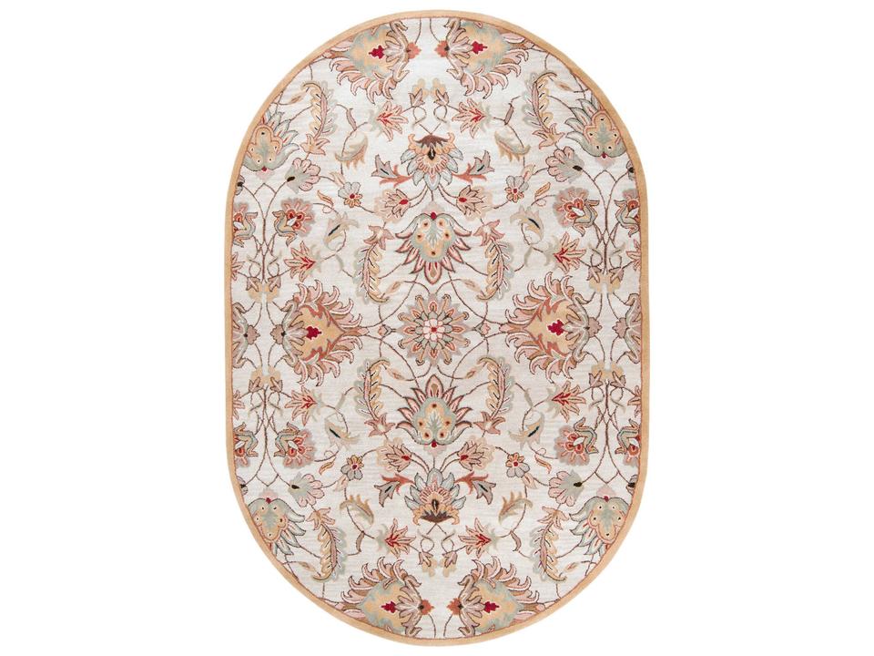 Caesar Floral Hand Tufted Wool Area Rug
