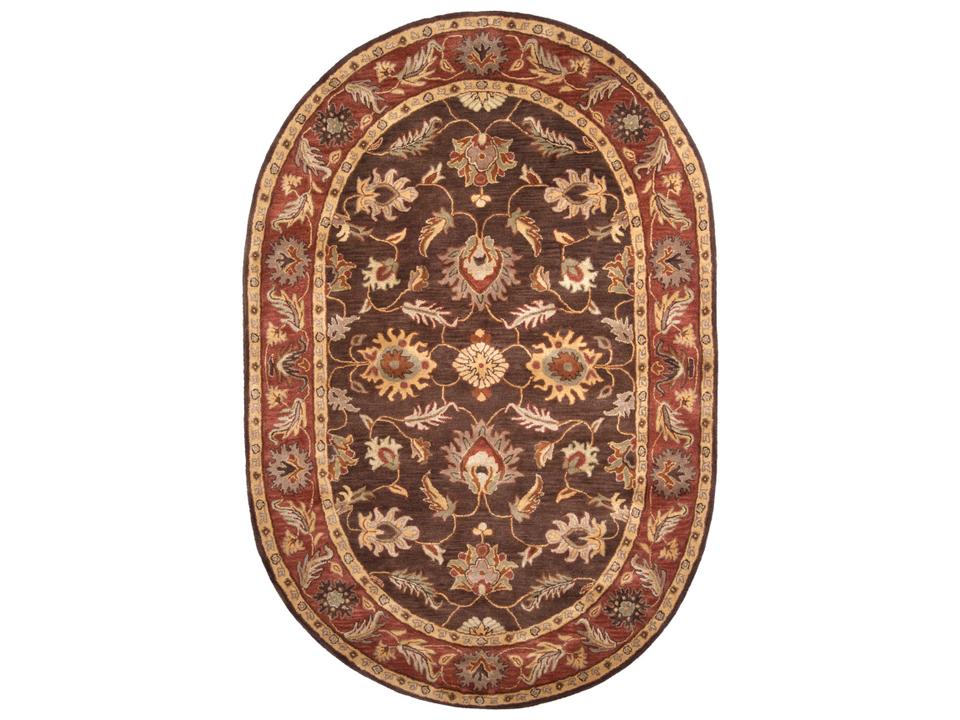 Caesar Floral Hand Tufted Wool Area Rug