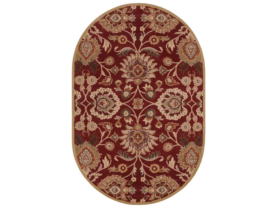 Caesar Floral Hand Tufted Wool Area Rug