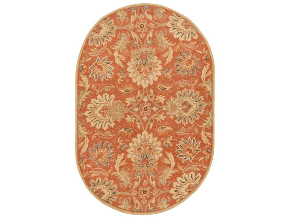 Caesar Floral Hand Tufted Wool Area Rug