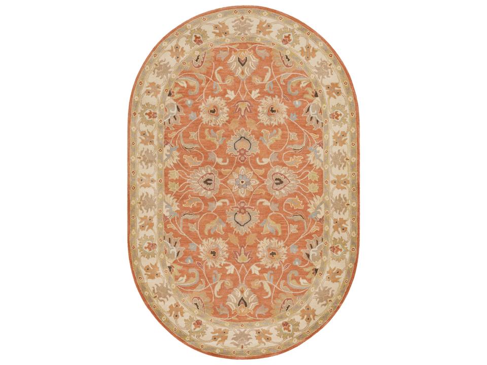 Caesar Floral Wool Hand Tufted Area Rug