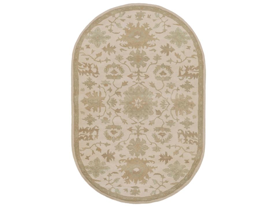 Caesar Floral Hand Tufted Wool Area Rug