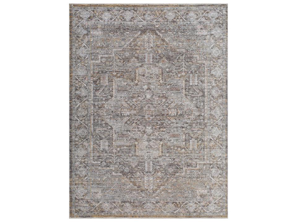 Chapel Hill Bordered Area Rug with Fringe Detail
