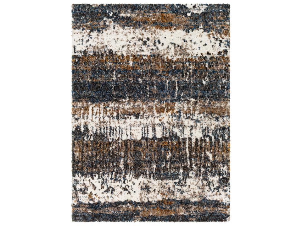 Celestial Shag Abstract Area Rug in Multi-Tone