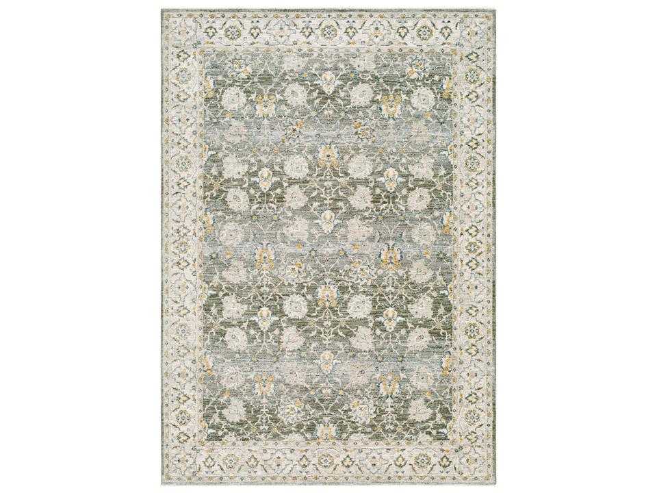 Dresden Bordered Runner Area Rug Traditional