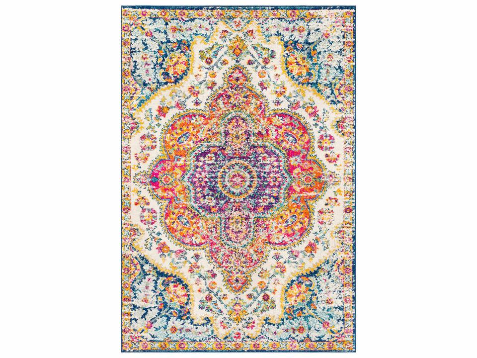 Elaziz Bordered Area Rug Transitional Global Polypropylene