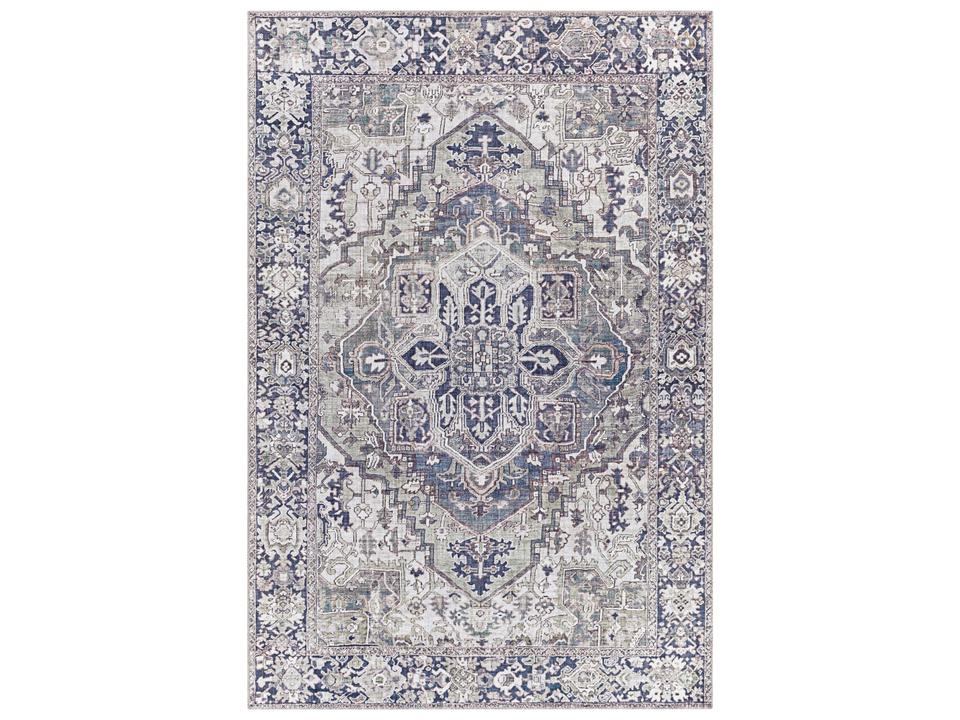 Iris Bordered Runner Area Rug Updated Traditional Style