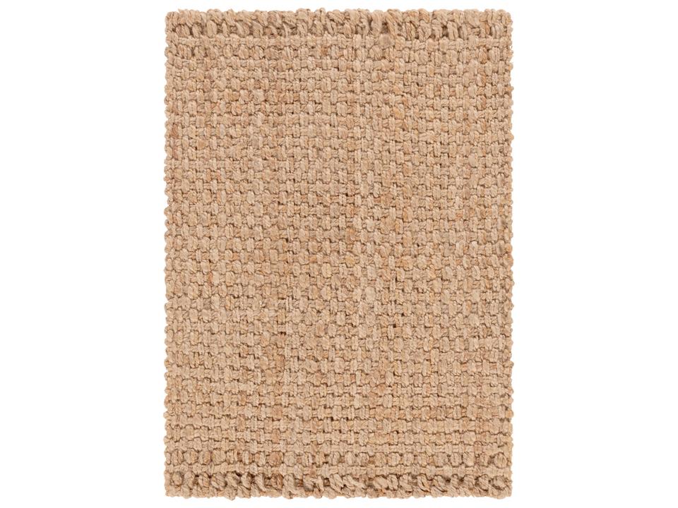 Jute Woven Area Rug Hand Woven Reversible Natural Fiber